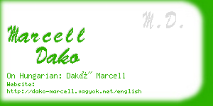 marcell dako business card